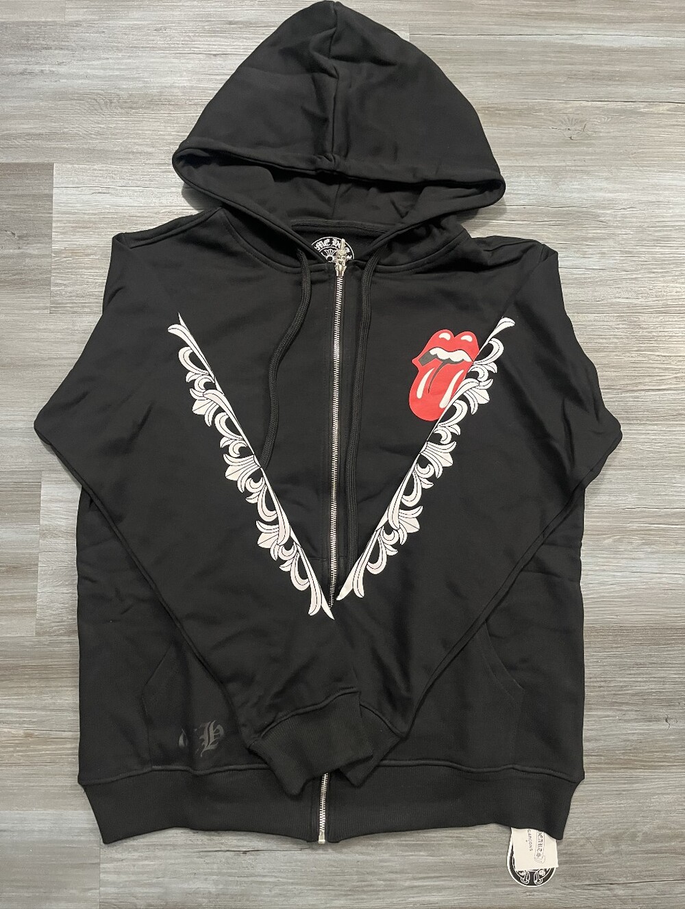 Chrome Hearts Black Zip-Up Hoodie